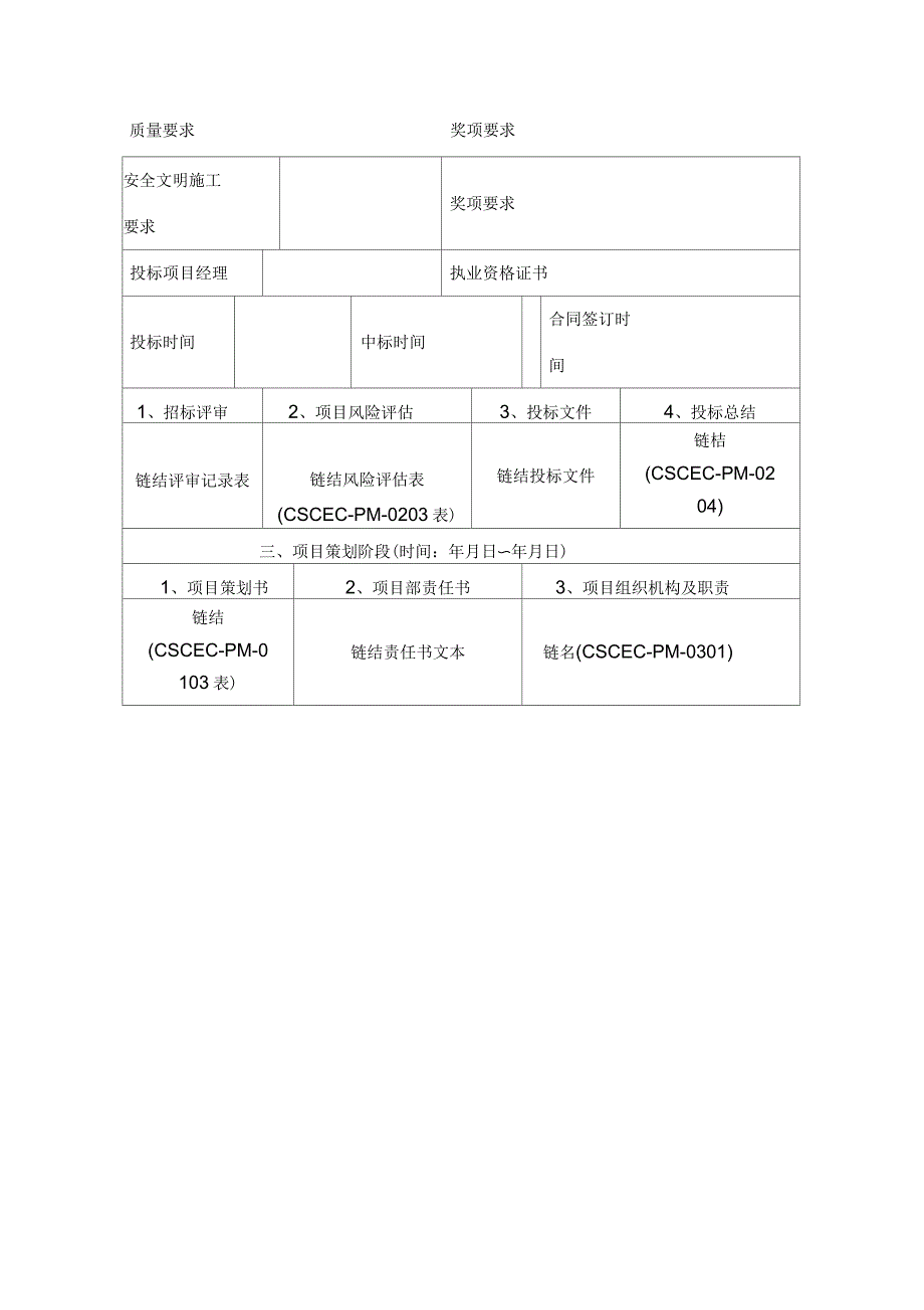 《项目管理手册》表格部分_第4页