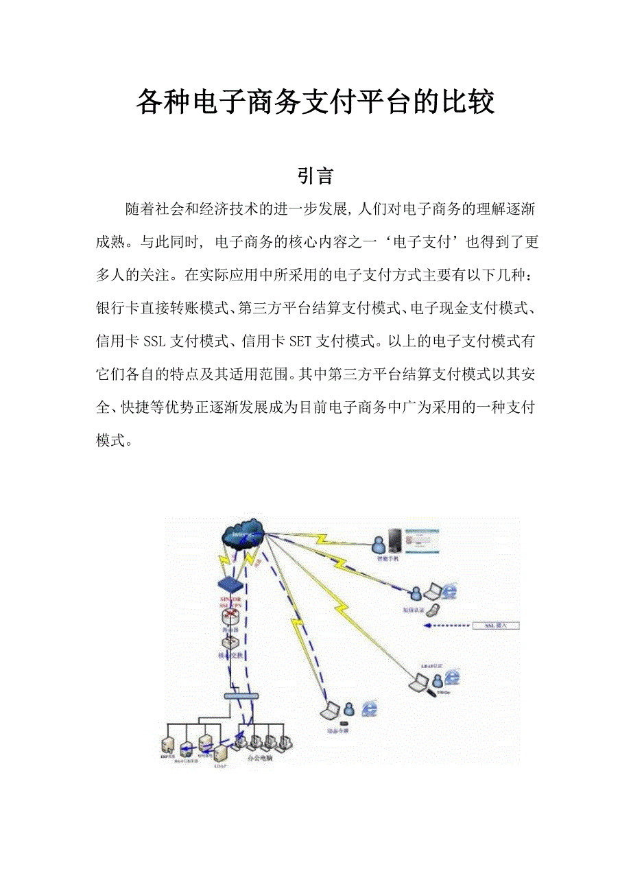 各种电子商务支付平台的比较_第1页