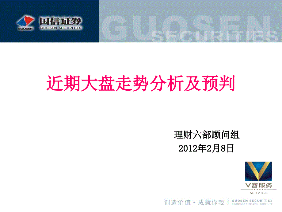 286近期大盘走势分析及预判 理财六部顾问组 2_第1页