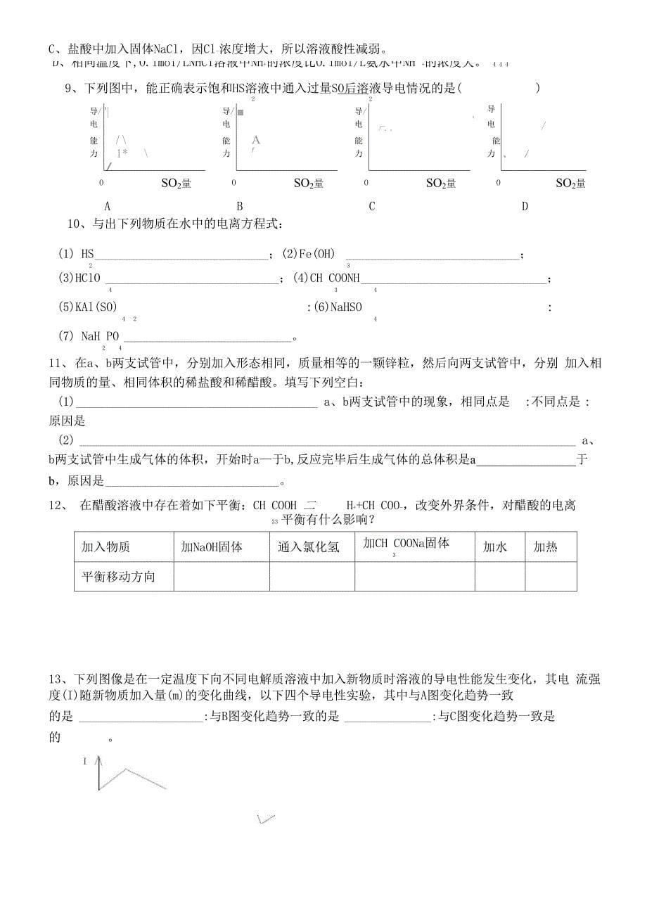 弱电解质的电离专题_第5页