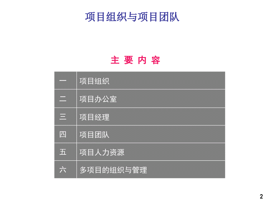 非常经典的项目管理资料：项目组织与项目团队_第2页