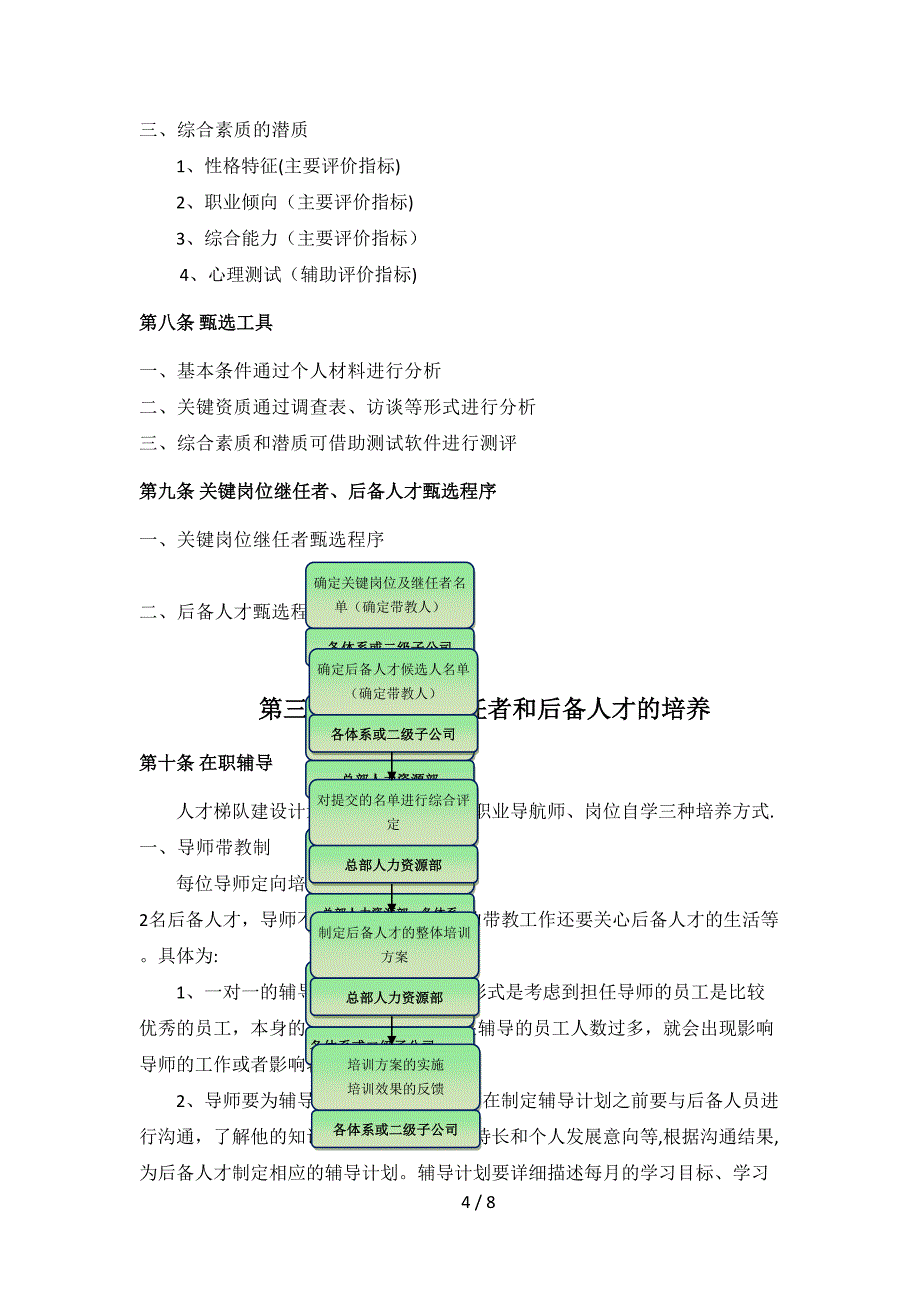 中小企业人才梯队建设方案_第4页