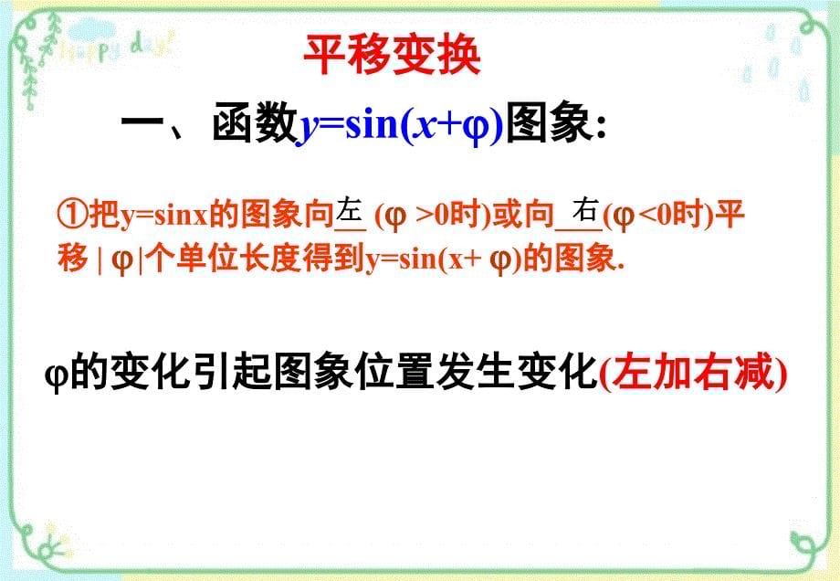 函数y=sin(ωx+φ)的图象的三种变换-人教版PPT优秀课件_第5页