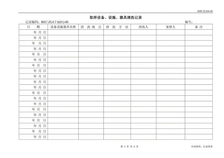 取样设备设施器具管理程序_第3页