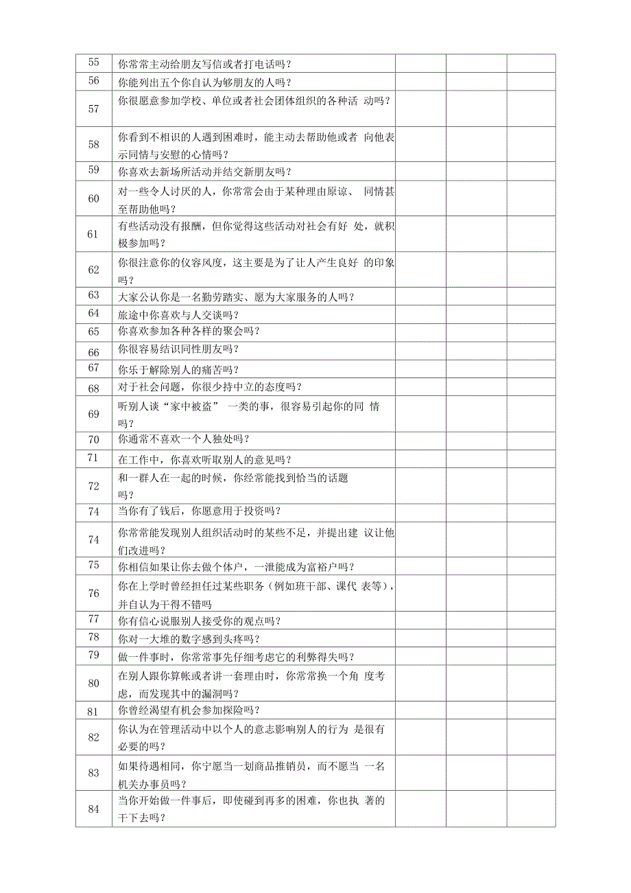 霍兰德职业兴趣测试_第3页