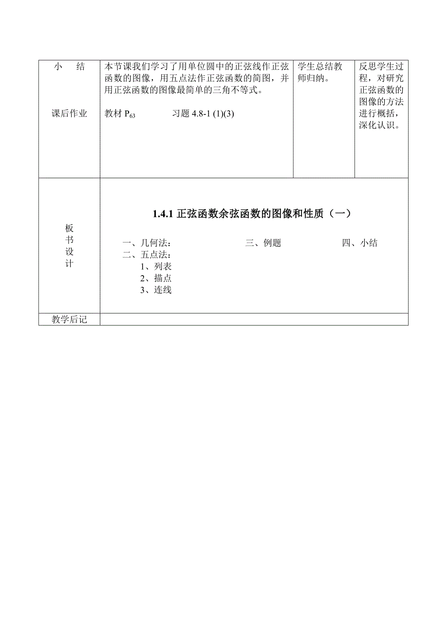 正弦函数教案_第3页