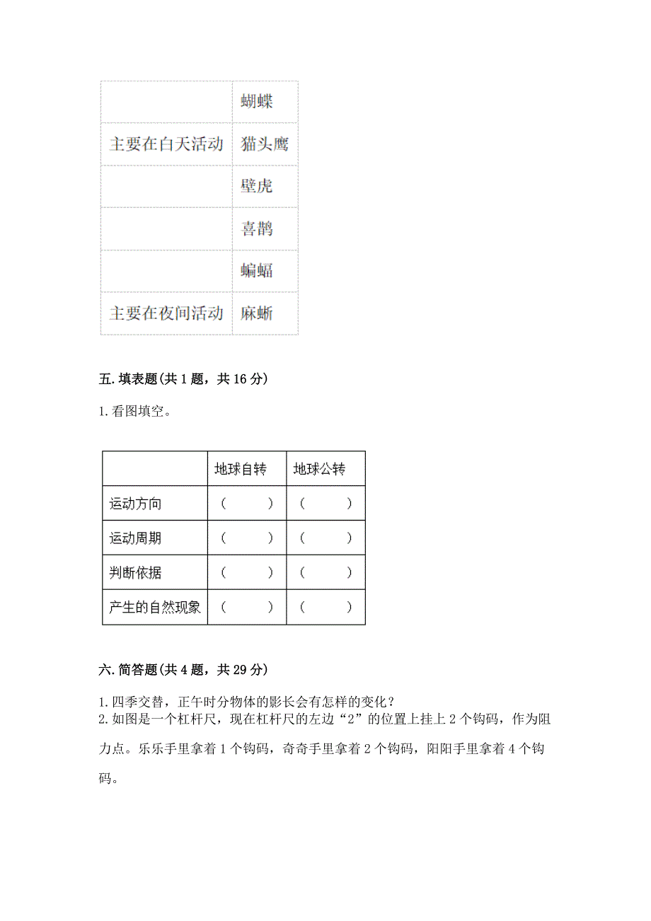 2022年教科版六年级上册科学期末考试试卷全面.docx_第4页