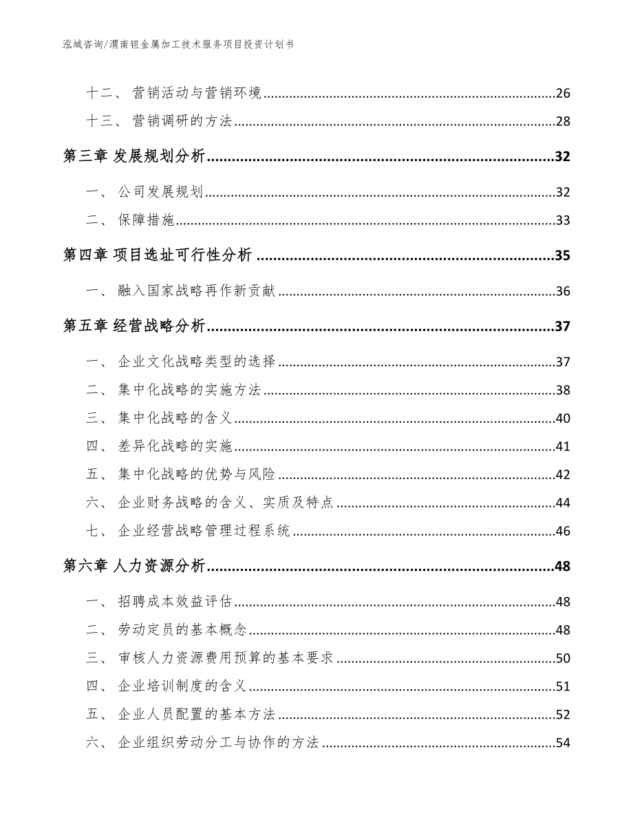 渭南钽金属加工技术服务项目投资计划书_第2页