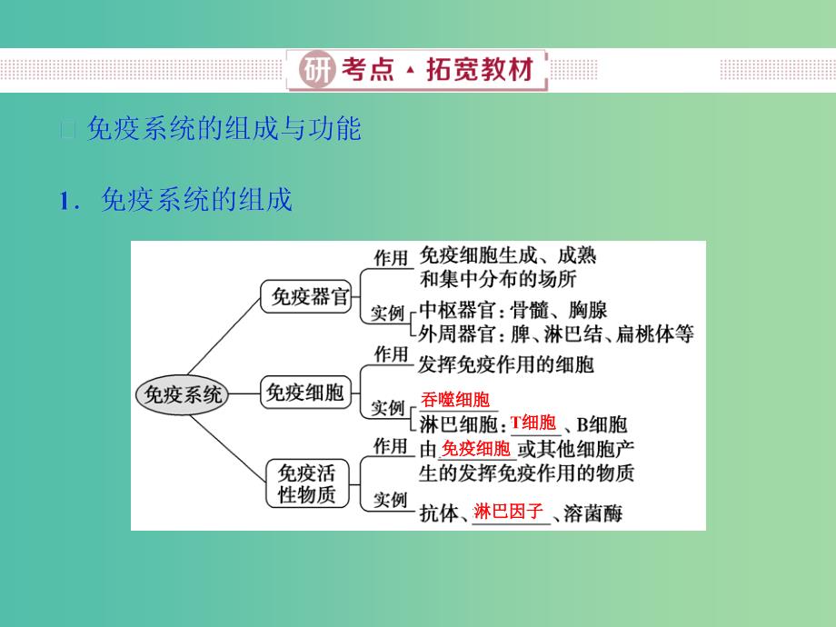 2019届高考生物总复习 第八单元 生命活动的调节 第28讲 免疫调节课件 新人教版.ppt_第3页