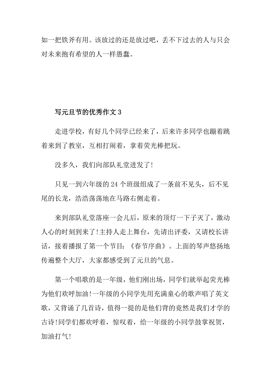 写元旦节的优秀作文_第4页