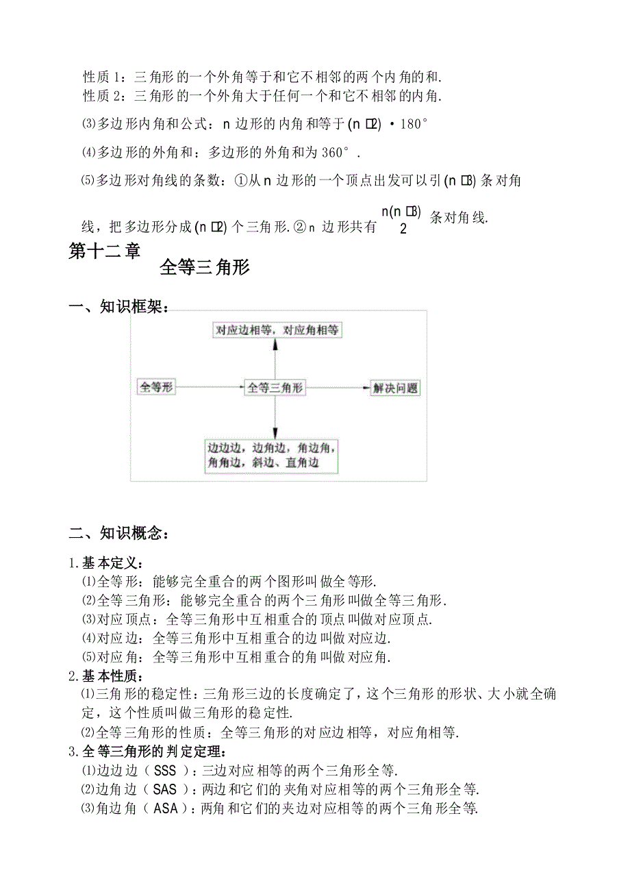 人教版八年级上册数学知识点归纳总结_第3页