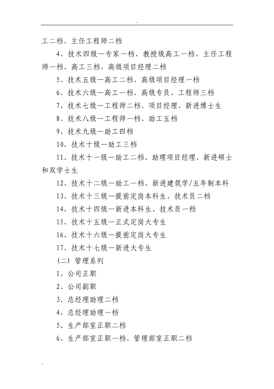 岗位岗级设置及晋升考核管理办法_第2页