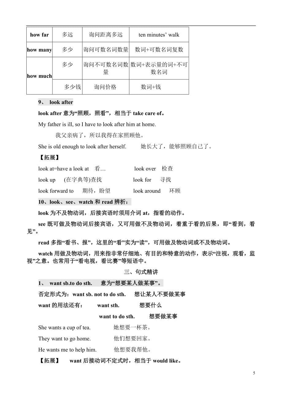 2020年人教版八年级英语上册知识点归纳总结(全)-[定稿版O13C].doc_第5页