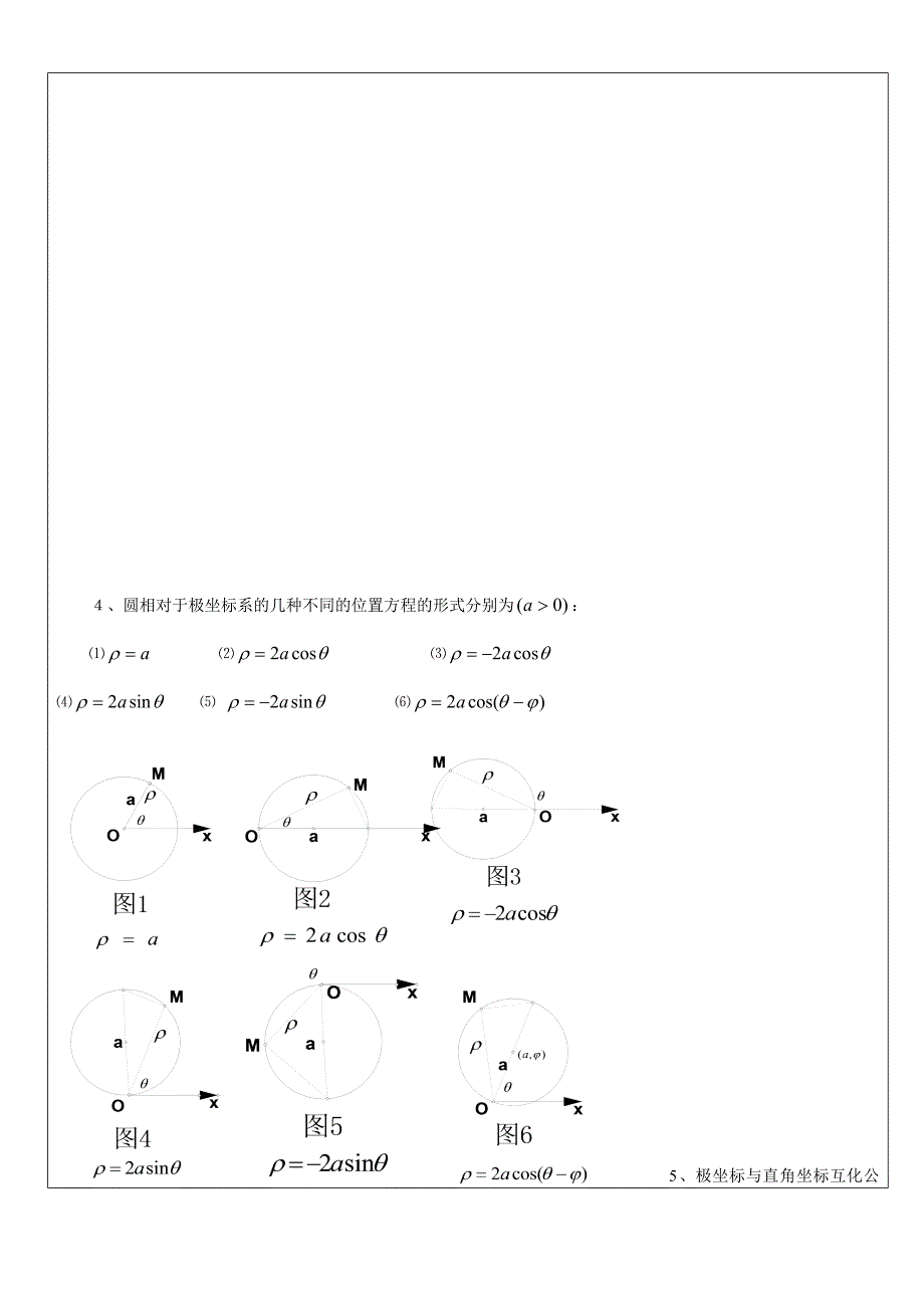 高三理科参数方程和极坐标讲义_第4页