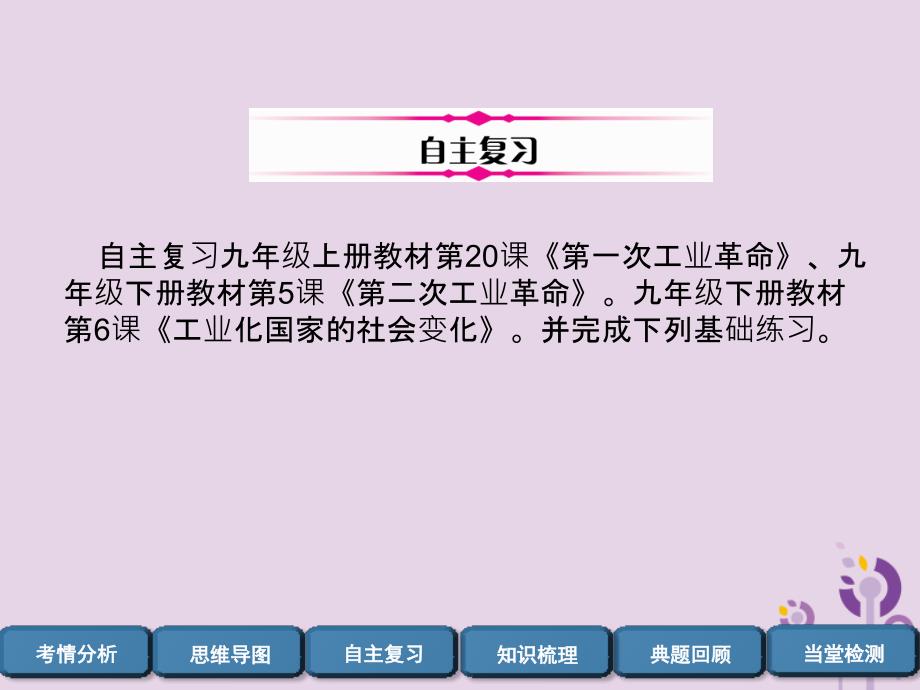 （宜宾专版）届中考历史总复习 第1编 教材考点速查 第4部分 世界近代史 第3讲 两次工业革命及工业化国家的社会变化课件_第4页