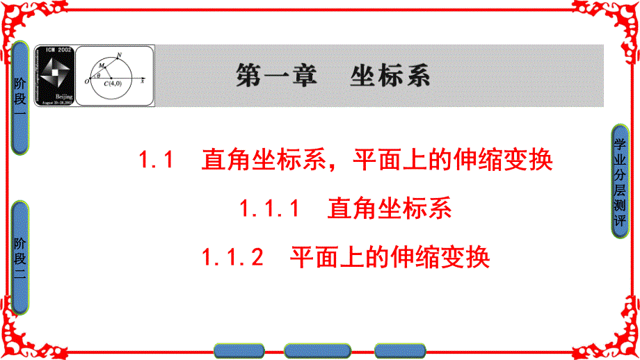 第1章1.1直角坐标系平面上的伸缩变换ppt课件_第1页