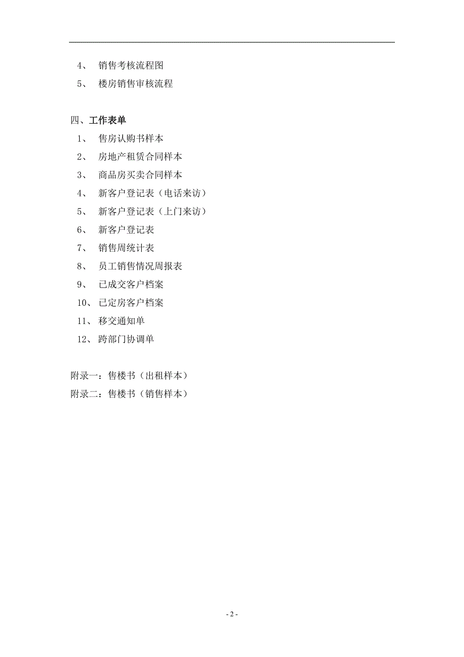 售楼部管理文件手册_第2页