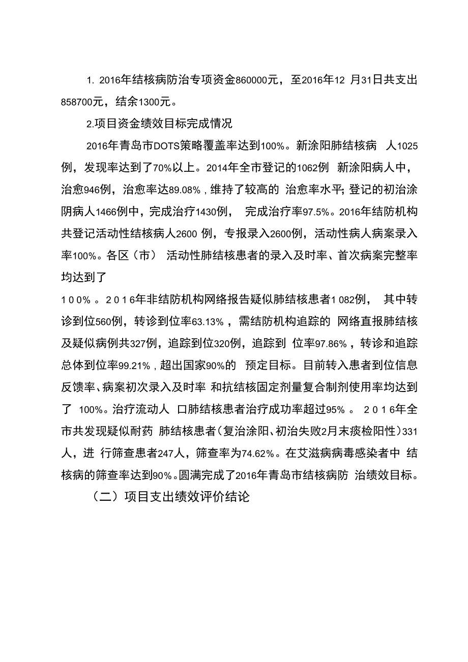 2016年重大公共卫生专项资金结核病防治绩效评价_第4页