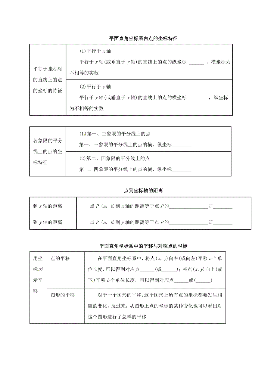 中考数学一轮复习第10讲平面直角坐标系与函数教案_第2页