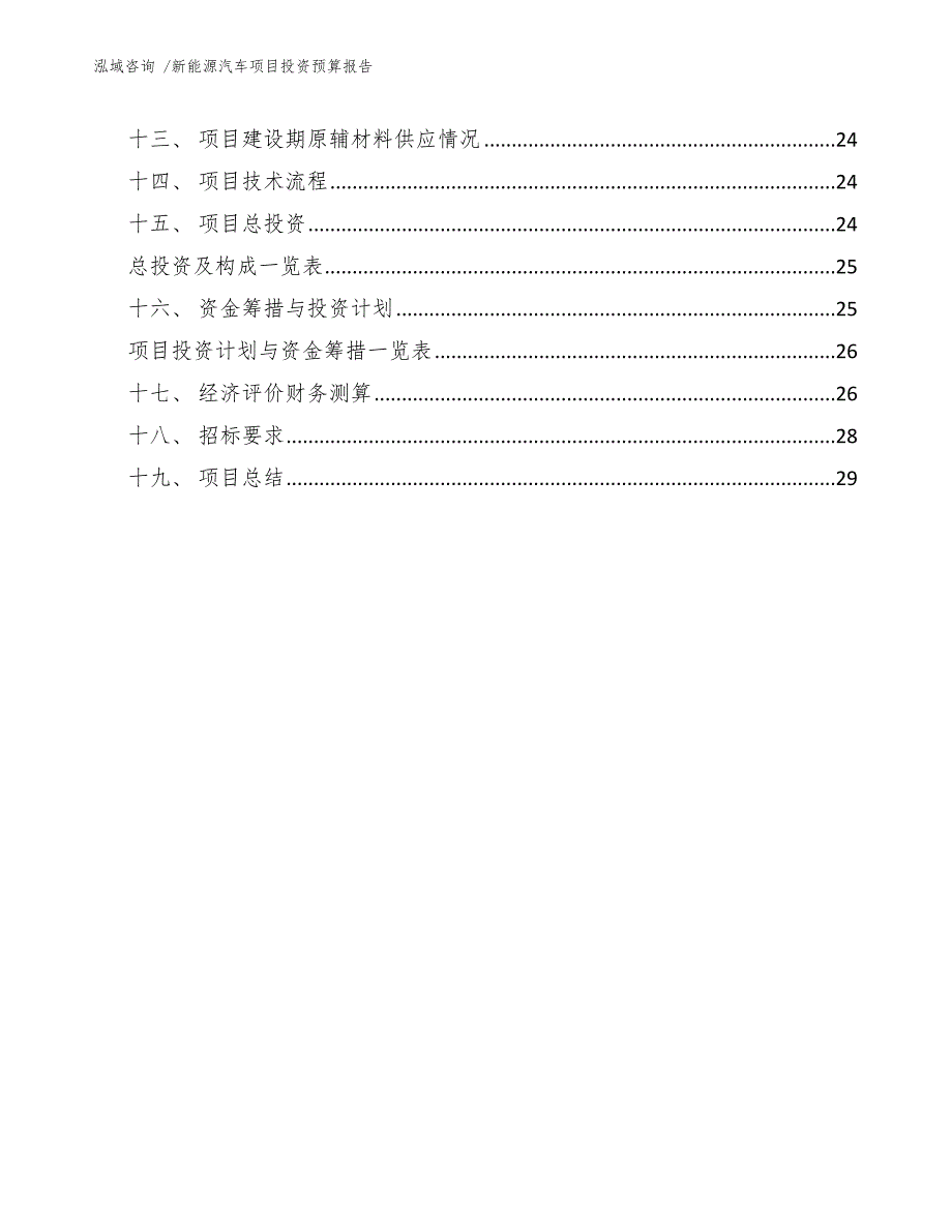 新能源汽车项目投资预算报告（参考范文）_第4页