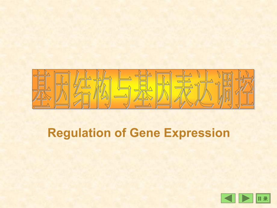 医学课件基因结构与基因表达调控_第1页