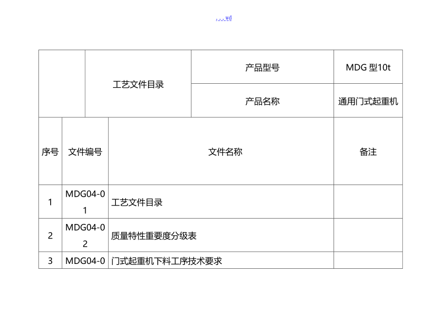 MDG通用门式起重机工艺设计规范流程_第2页