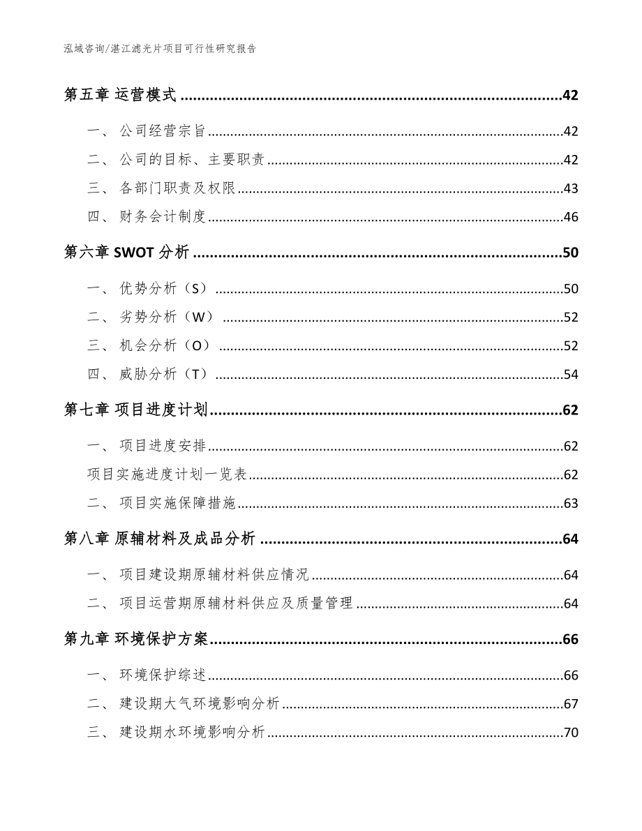 湛江滤光片项目可行性研究报告【模板】_第3页