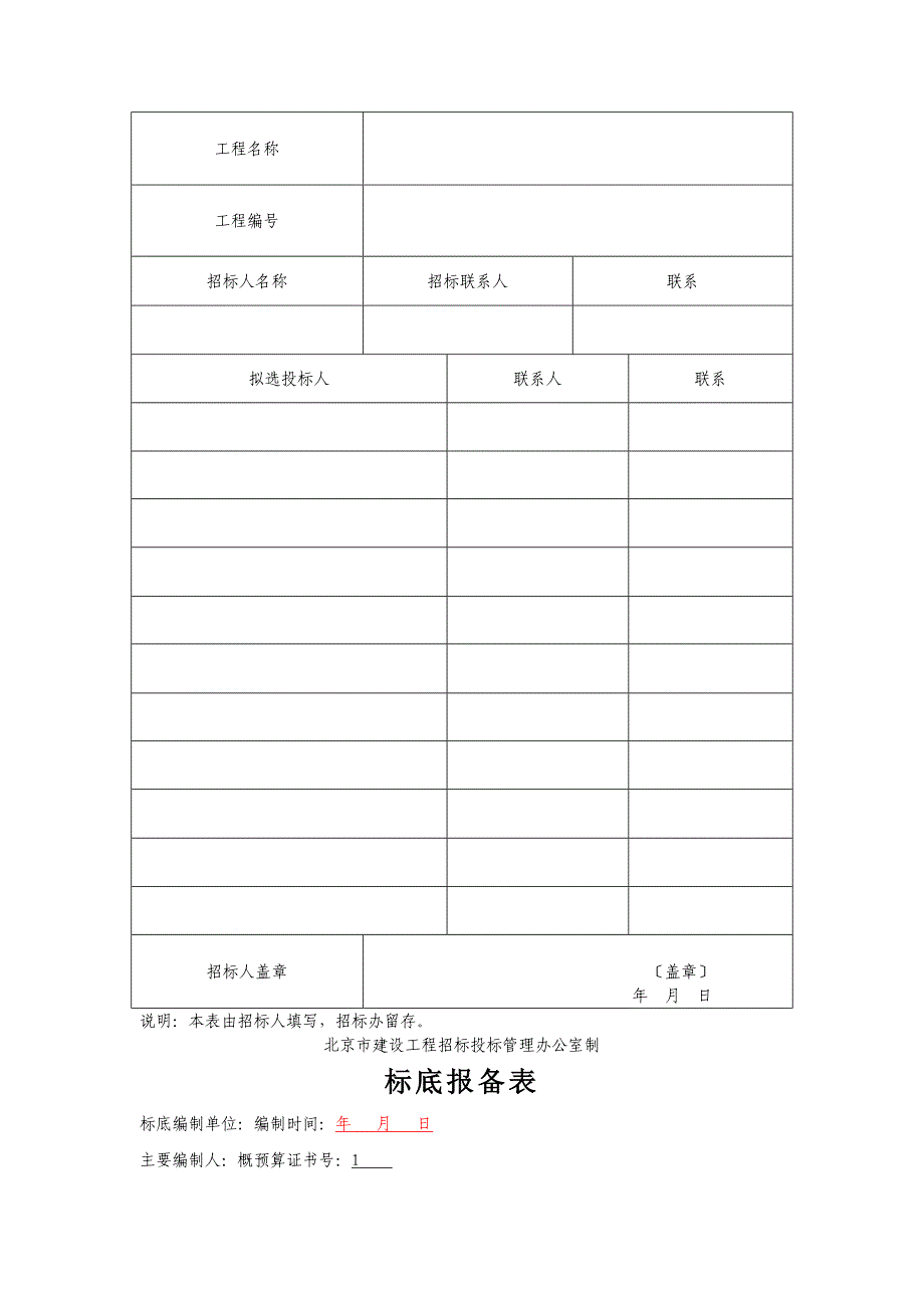 劳务分包招投标全部表格_第2页