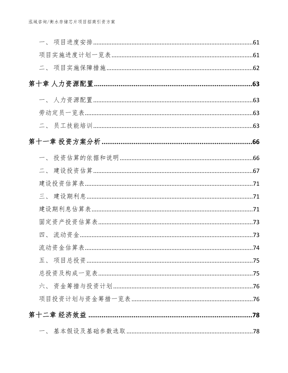 衡水存储芯片项目招商引资方案范文_第4页