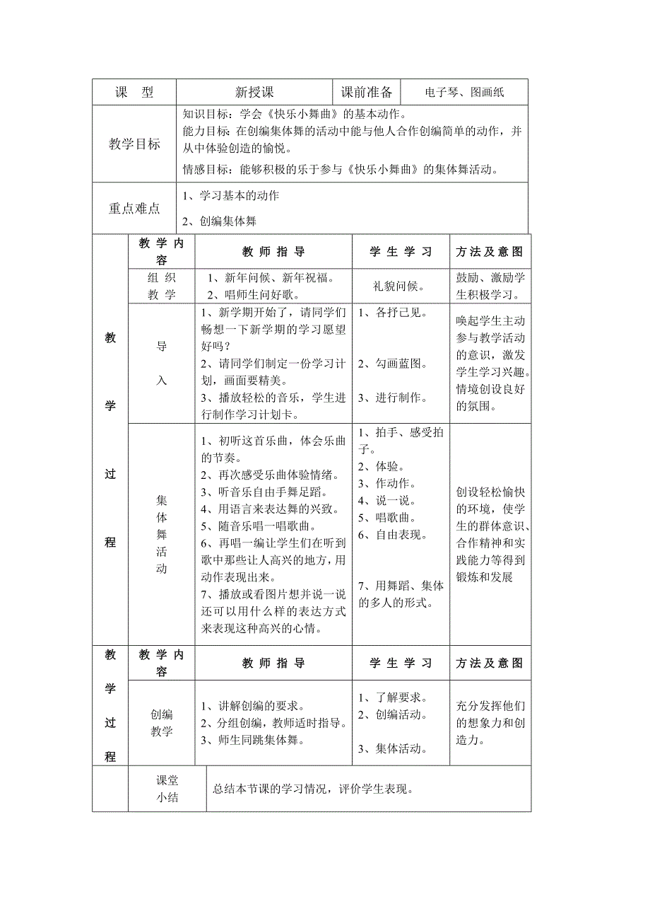 低年级音乐电子教案_第2页