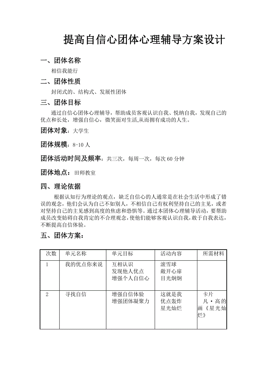 提高自信心团体心理辅导方案设计实例_第1页