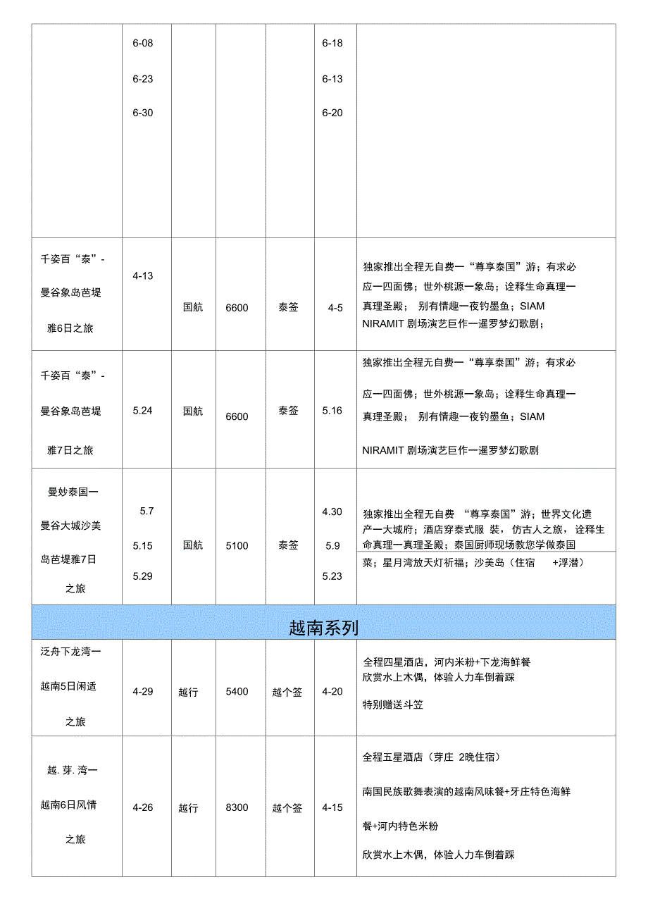 2011年4-6月亚洲海岛出团计划_第4页