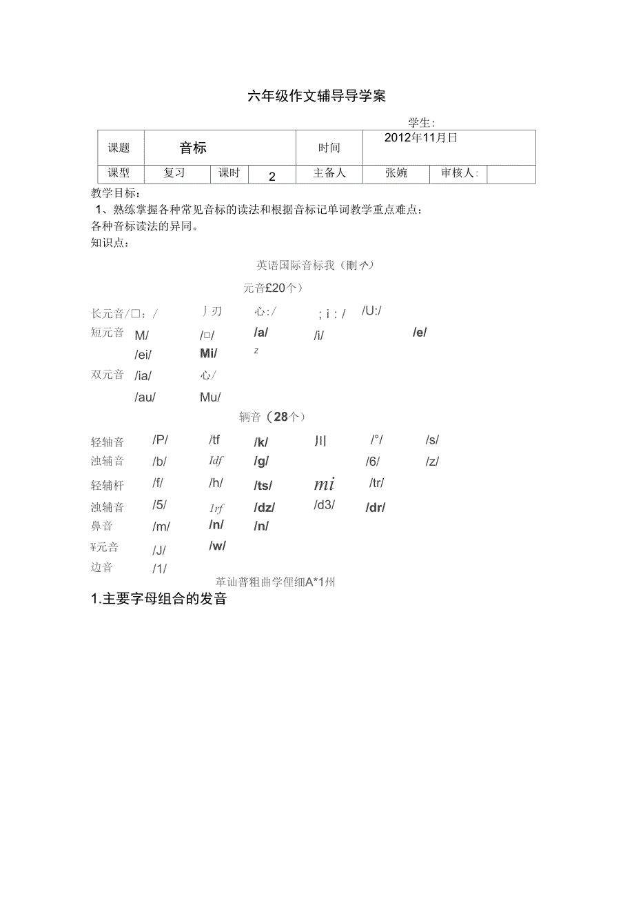 1音标和简单单词_第1页