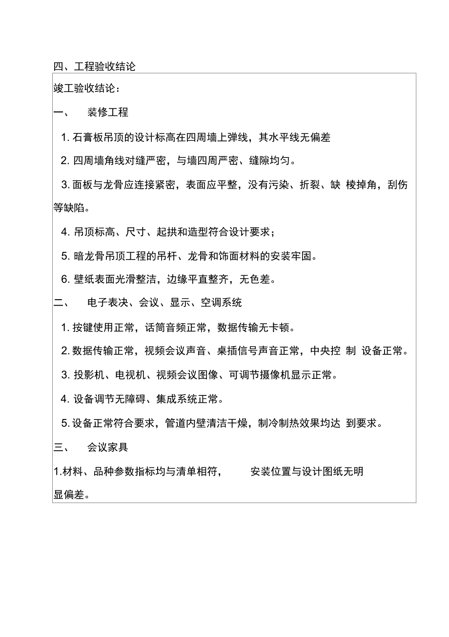 装修工程竣工验收报告模板_第4页