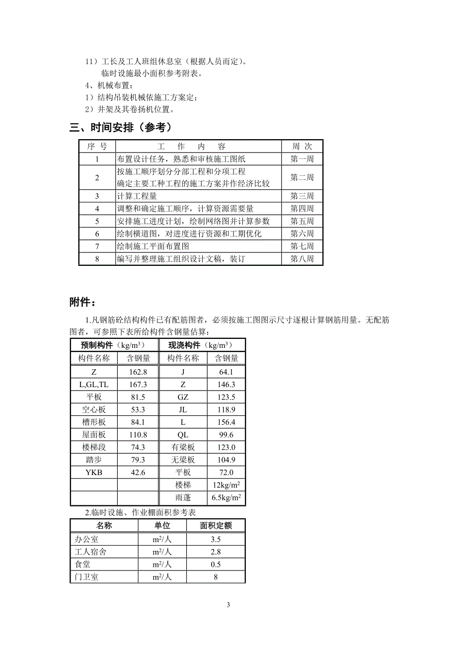 工程管理专业施工组织设计任务书及指导书_第3页