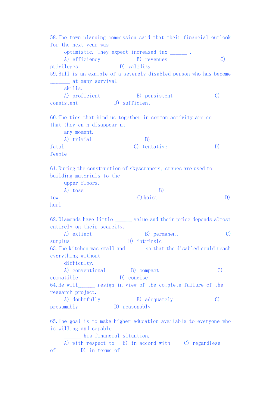 新航道大学英语六级综合复习3_第3页