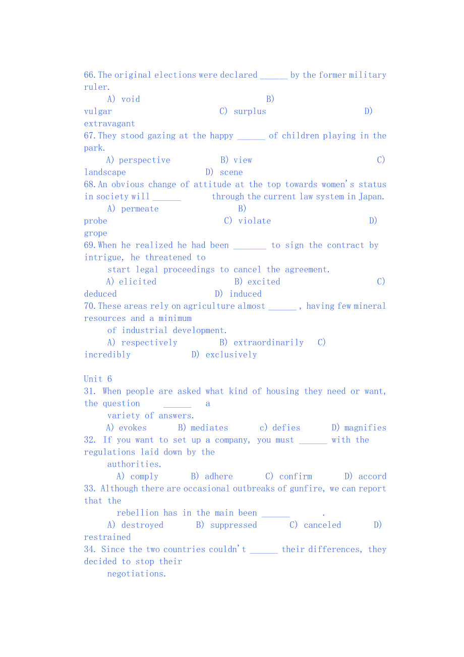 新航道大学英语六级综合复习3_第4页