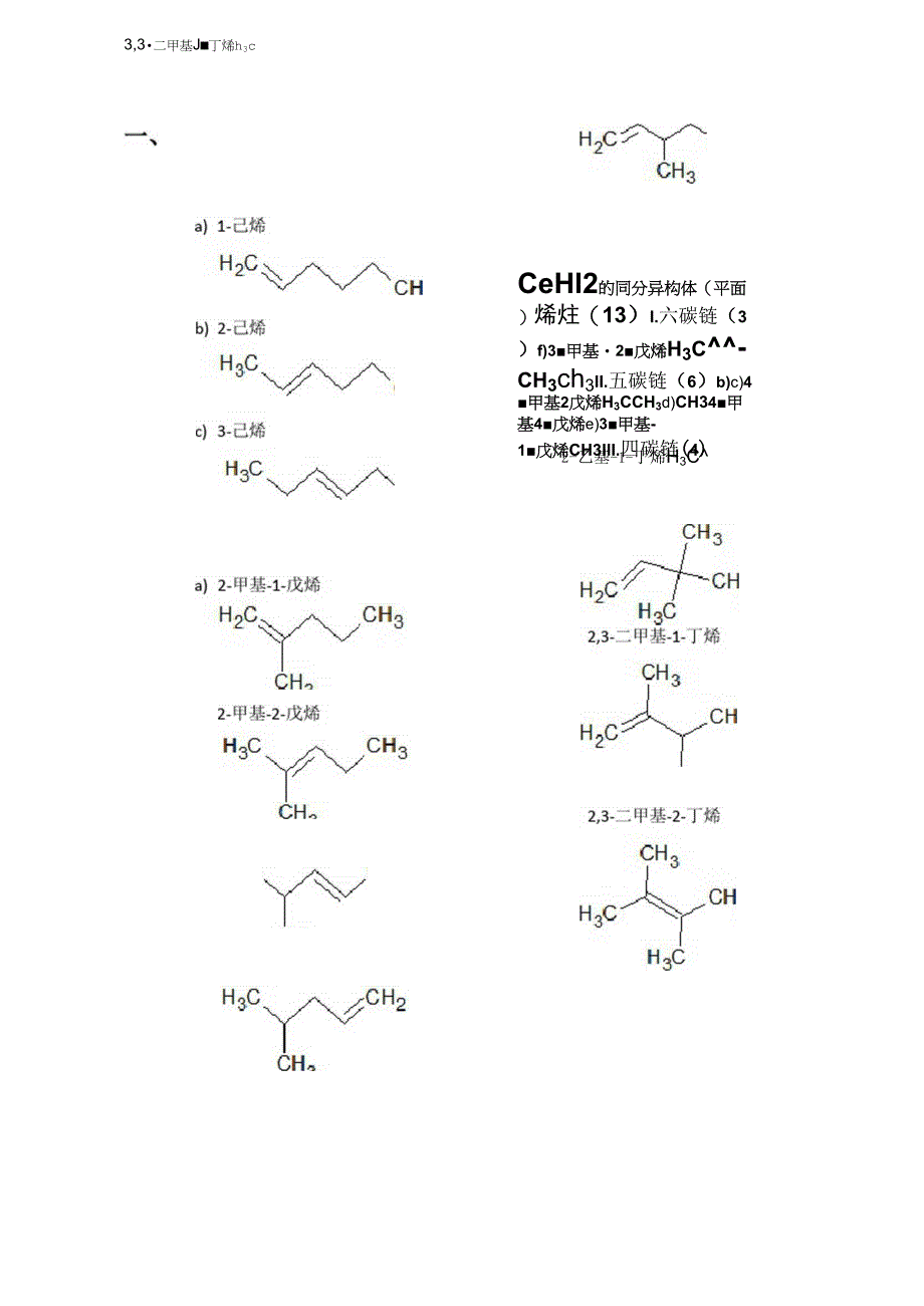 C6H12的同分异构体_第1页