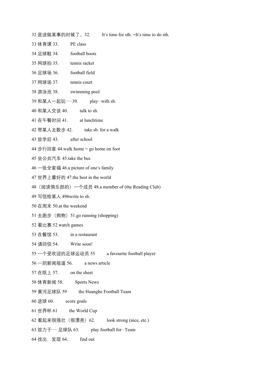 江苏牛津英语初一上册A全部词组_第2页