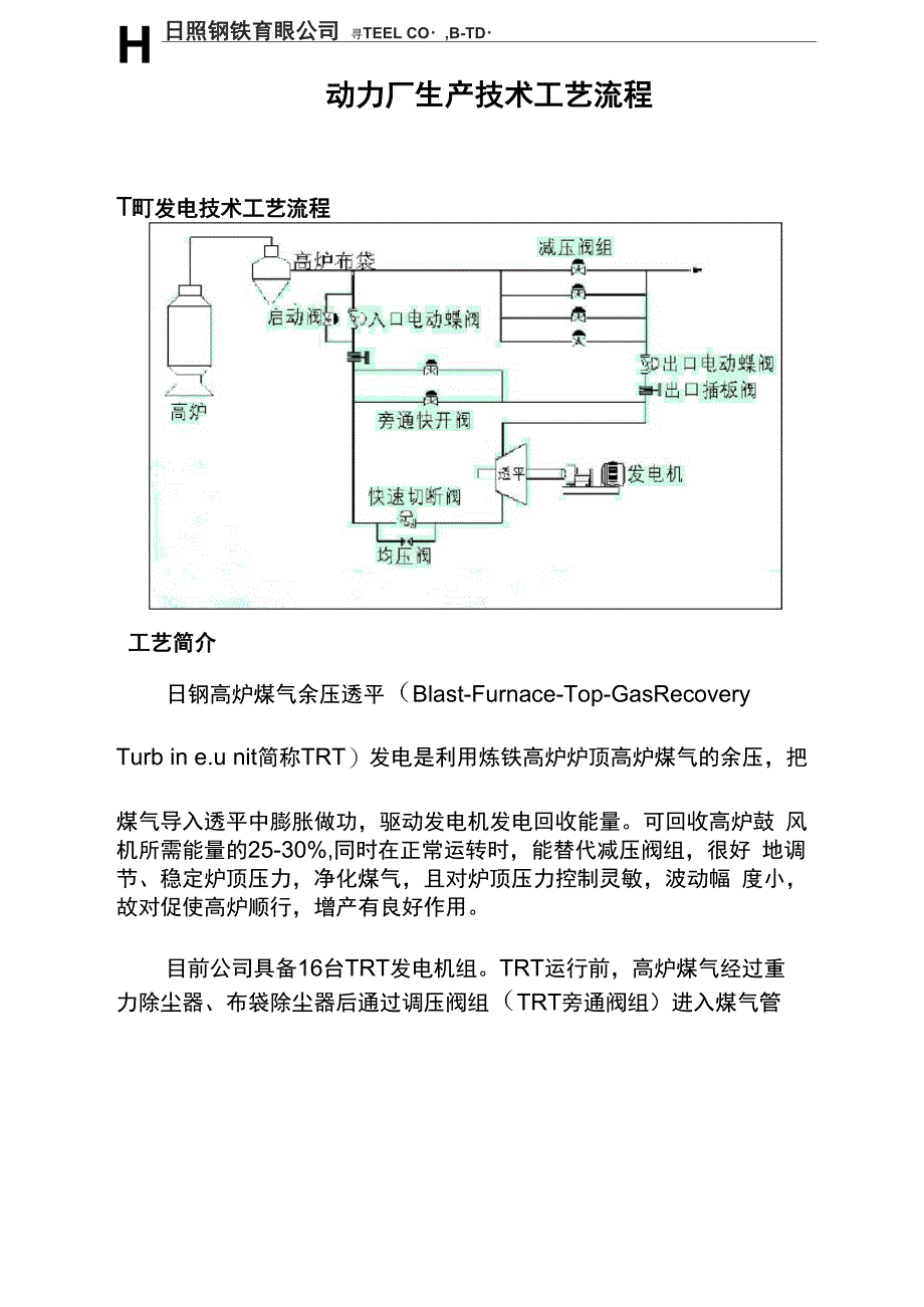 动力厂生产工艺_第1页
