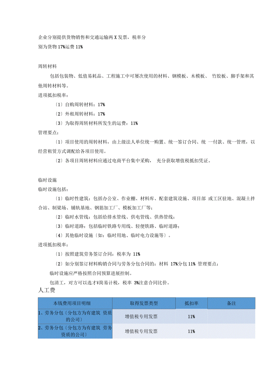 建筑业一般纳税人抵扣项目大全_第2页