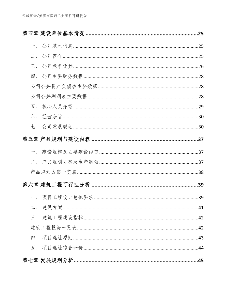 黄骅市医药工业项目可研报告_第3页