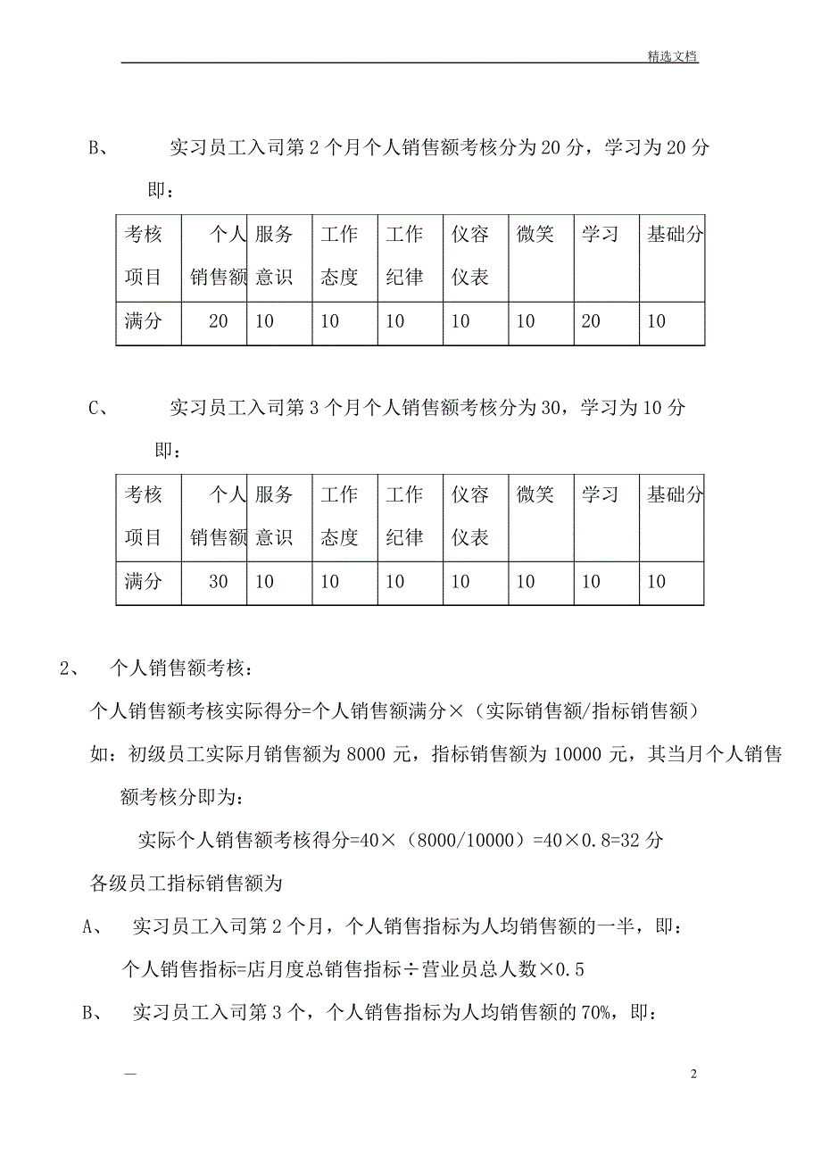 宠物店员工工资激励制度_第2页