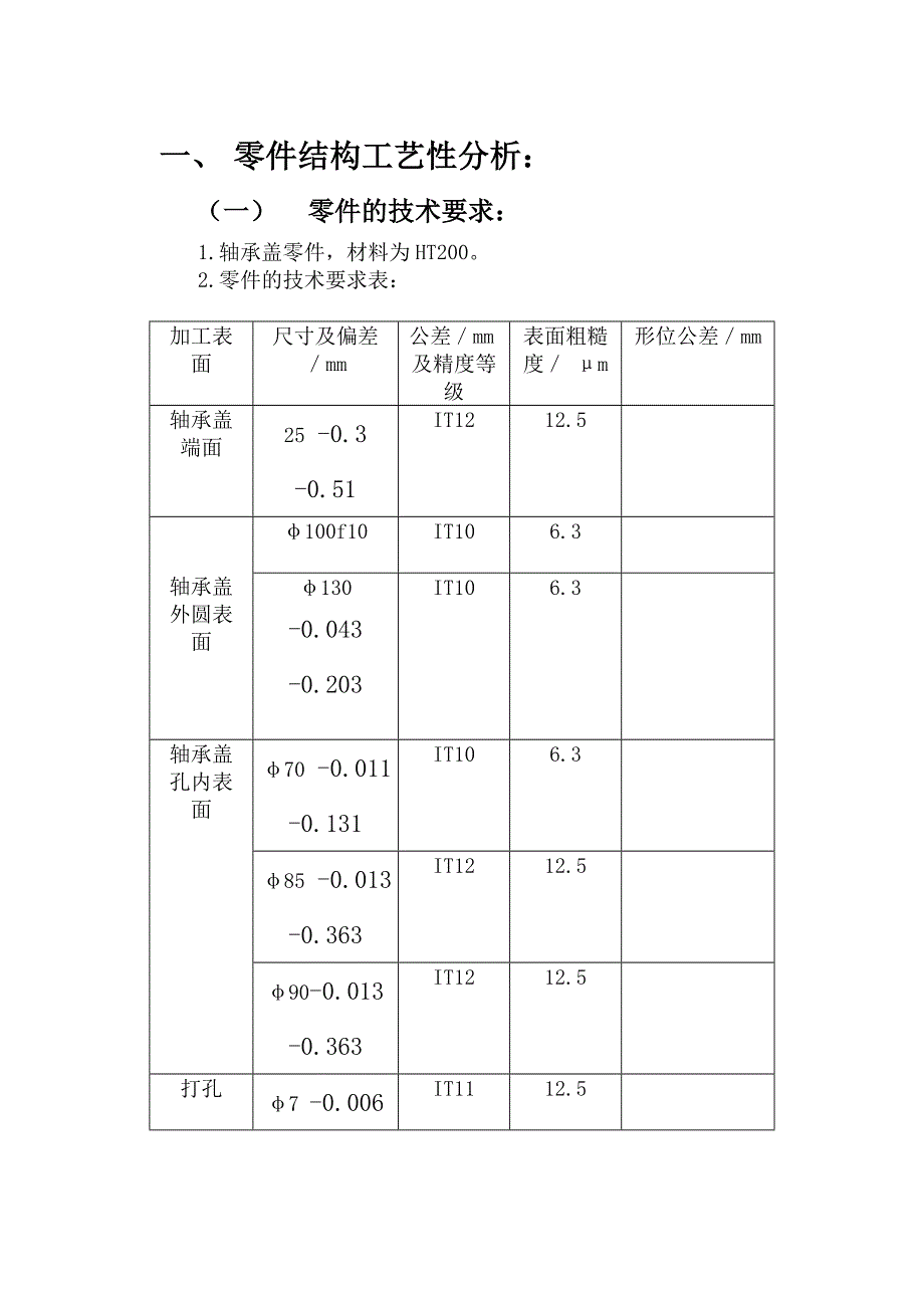 机械设计-轴承端盖说明书_第1页