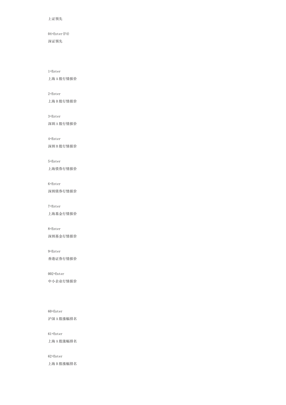 股票软件快捷键 功能热键清单.doc_第4页