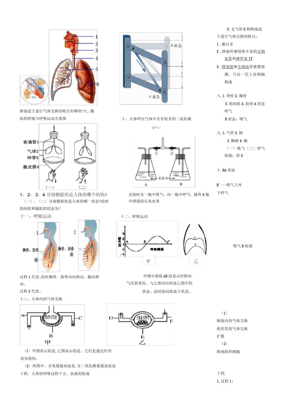 生物七下识图练习(带答案)_第2页