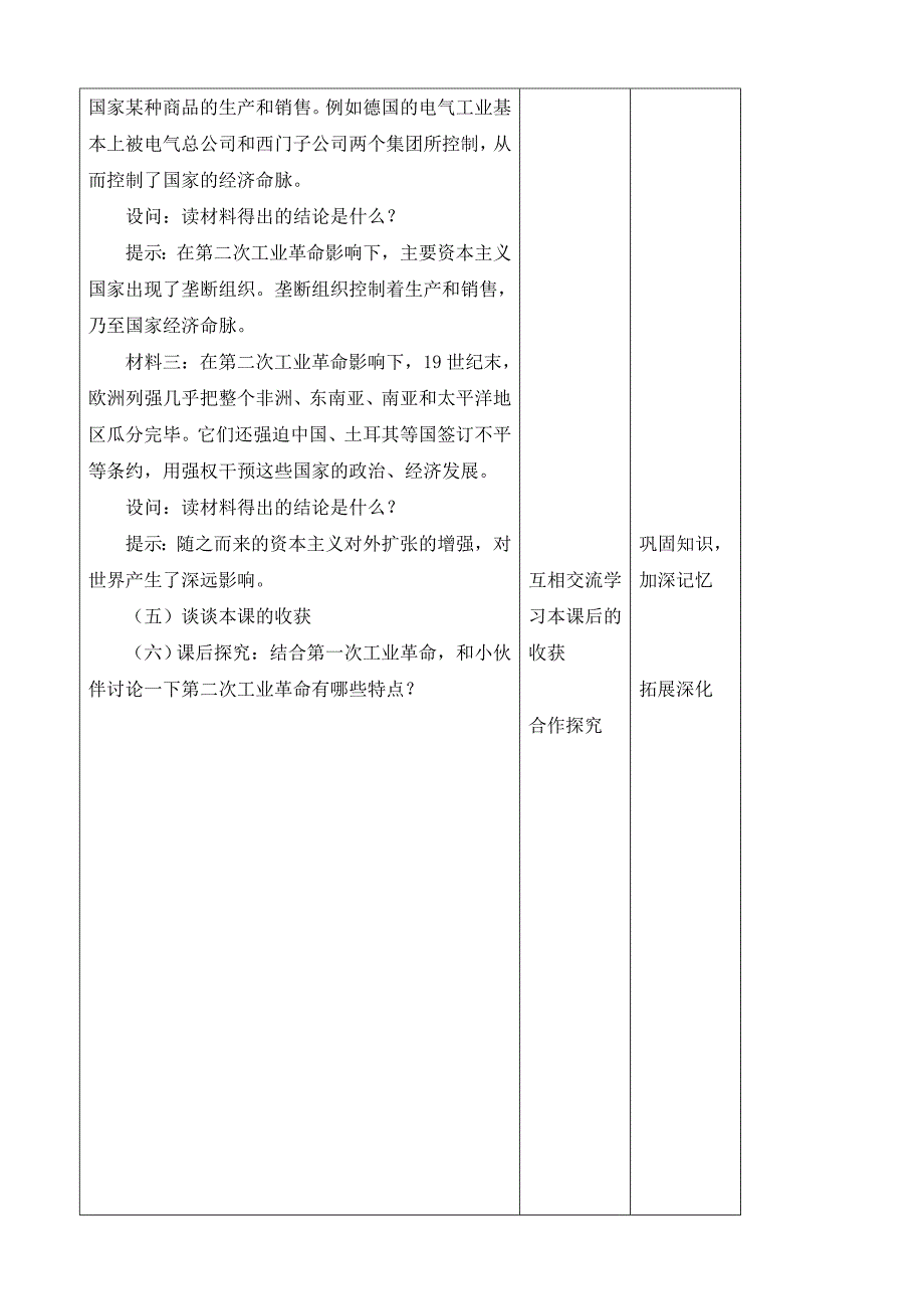 《第二次工业革命》教学设计_第4页