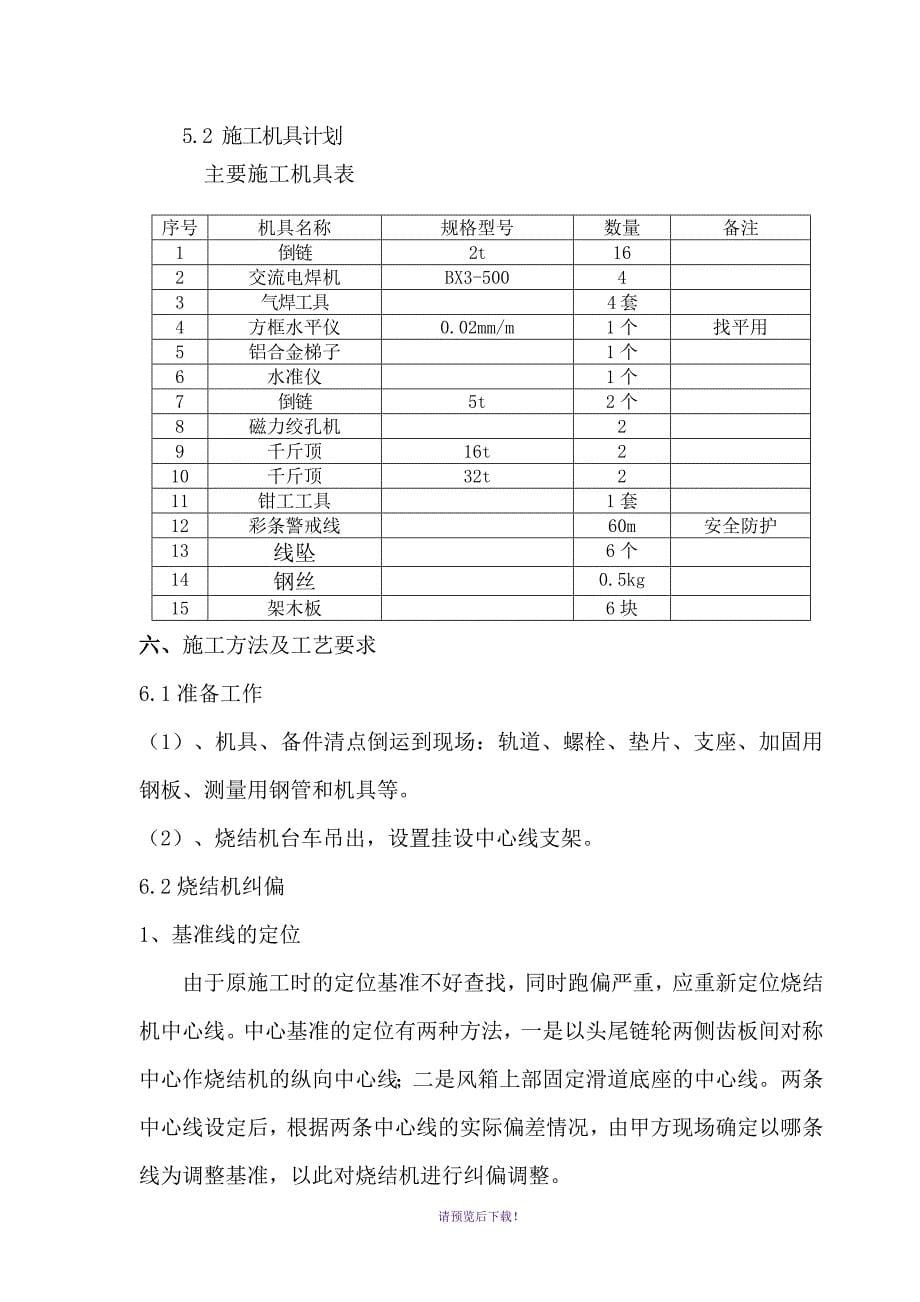 最终265烧结机施工方案_第5页