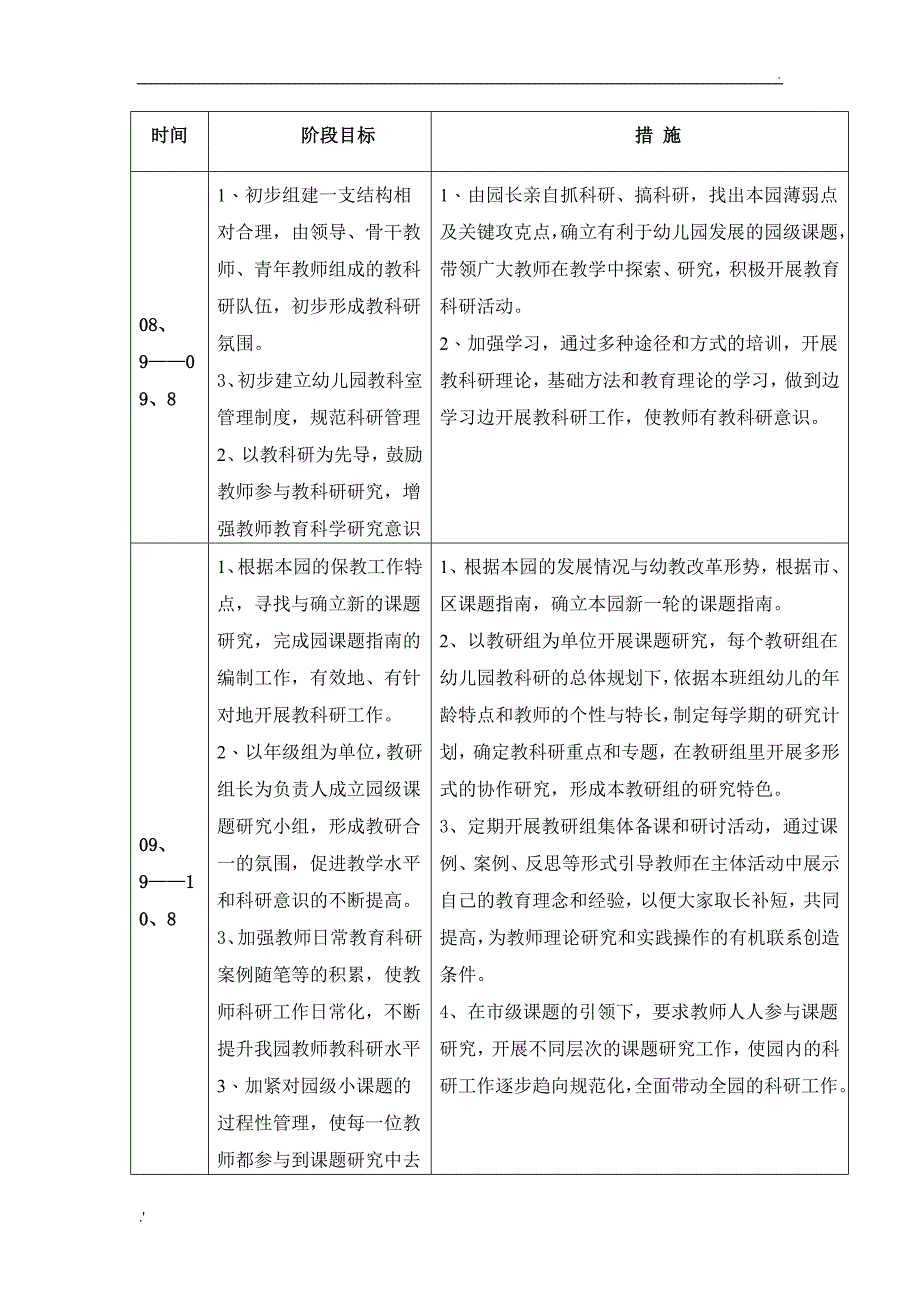 海湾幼儿园教科研三年发展规划_第2页