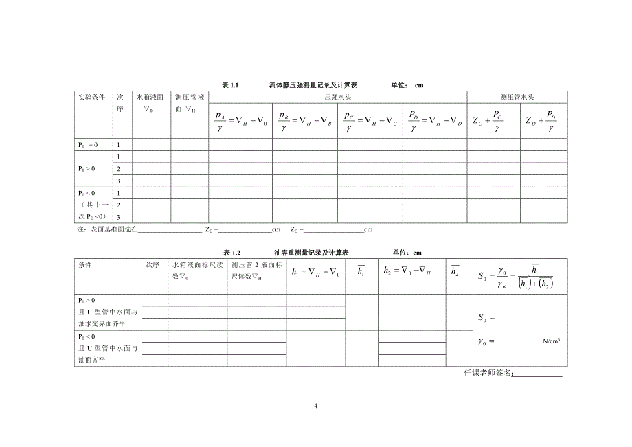 水力学新指导书2个实验_第4页